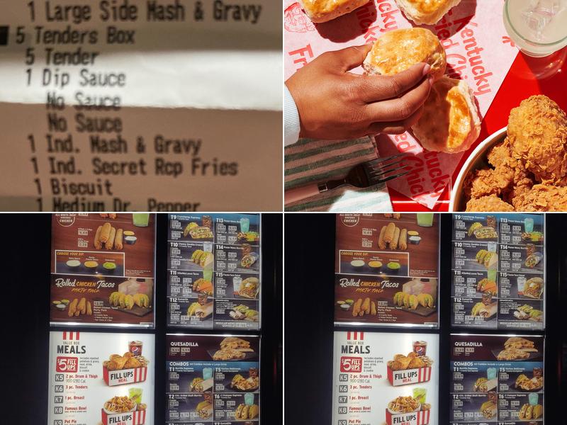 KFC Menu