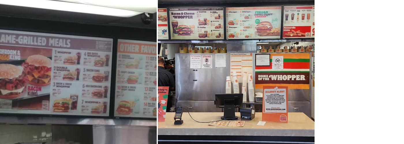 Burger King Menu