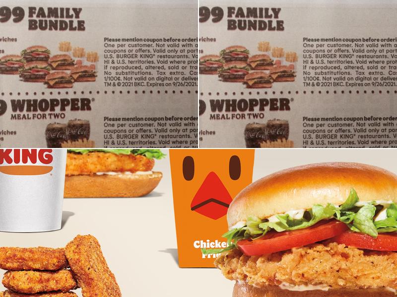 Burger King Menu