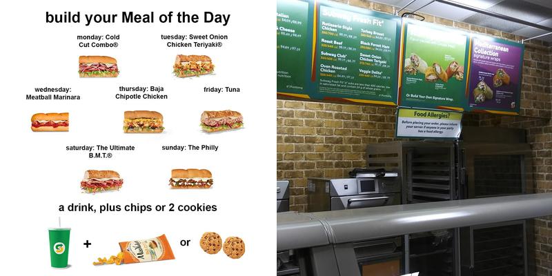 Subway Menu