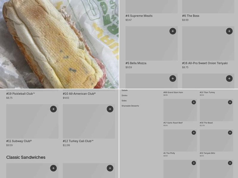 Subway Menu