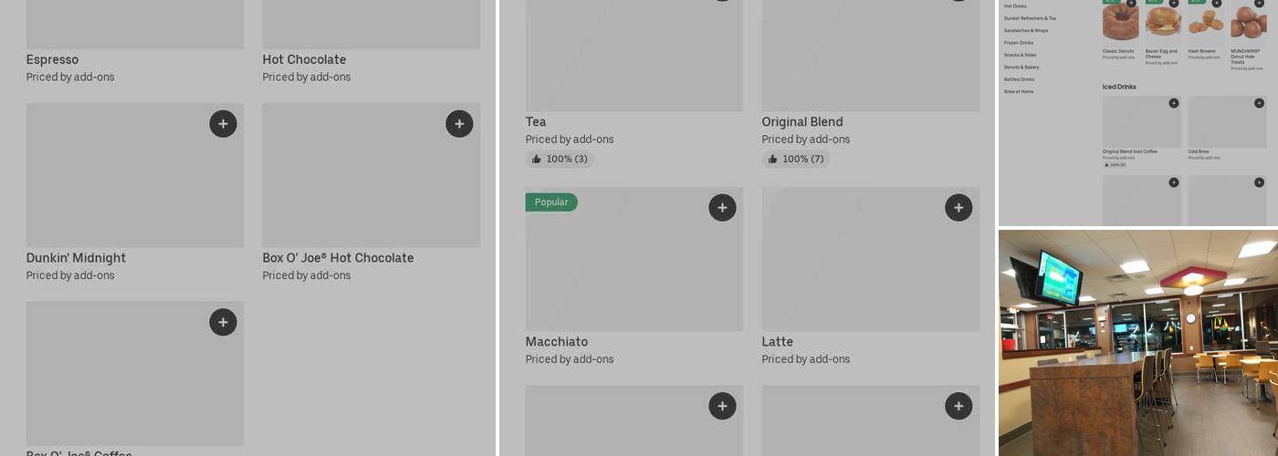 Dunkin' Menu