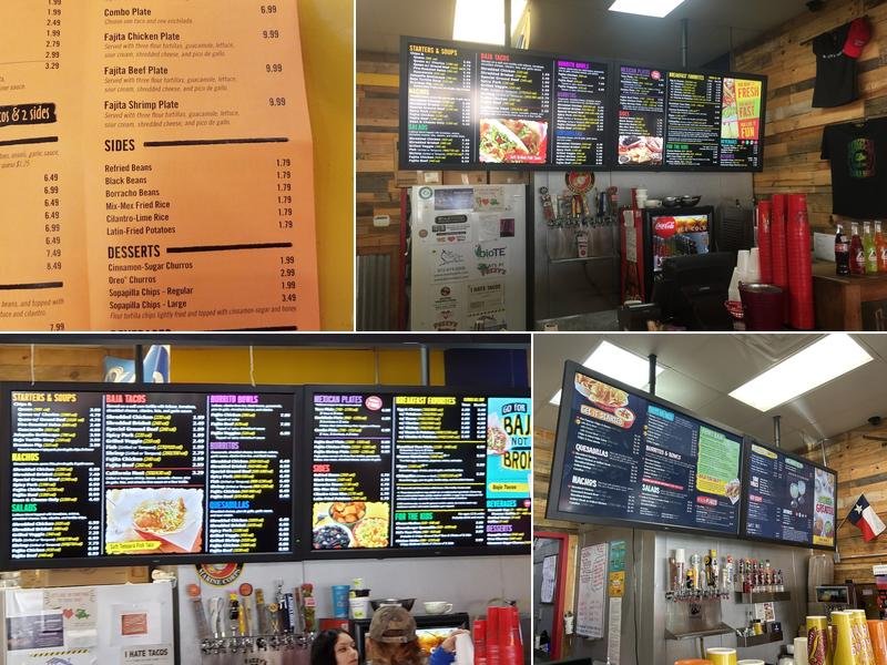 Fuzzy's Taco Shop Menu