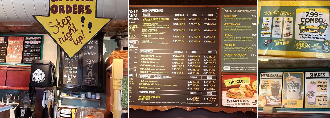 Potbelly Menu