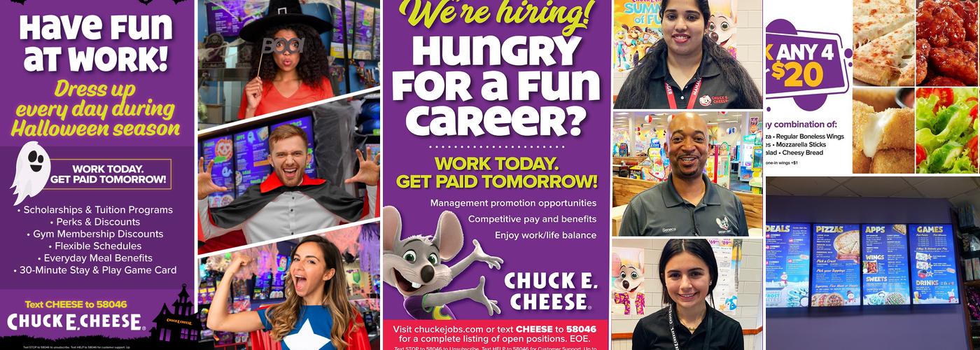 Chuck E. Cheese Menu