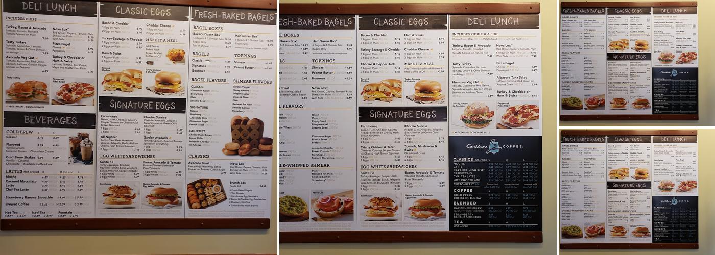 Einstein Bros. Bagels Menu