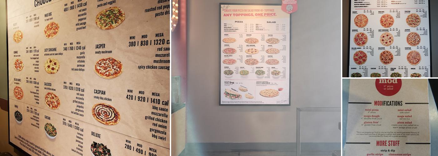 MOD Pizza Menu