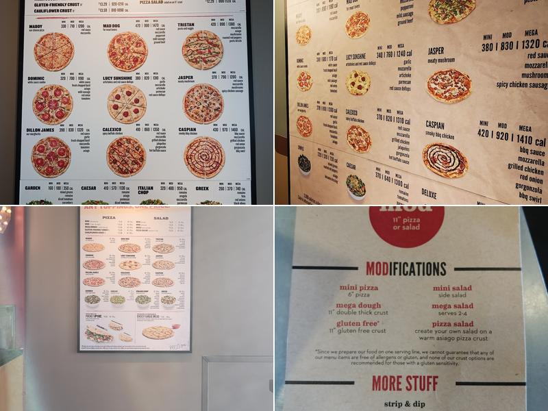 MOD Pizza Menu