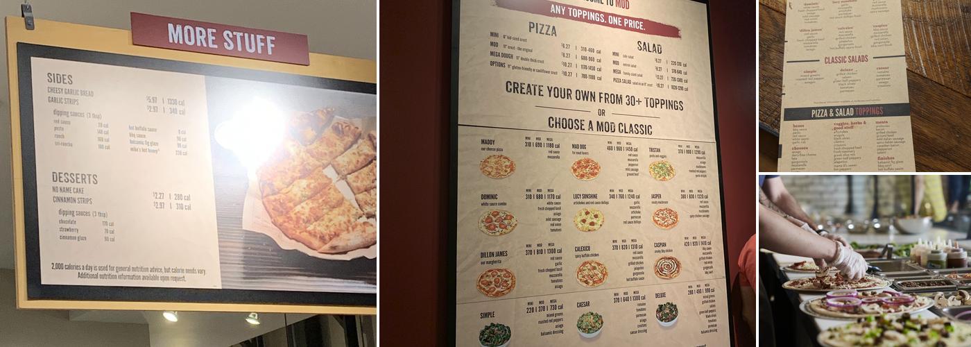 MOD Pizza Menu