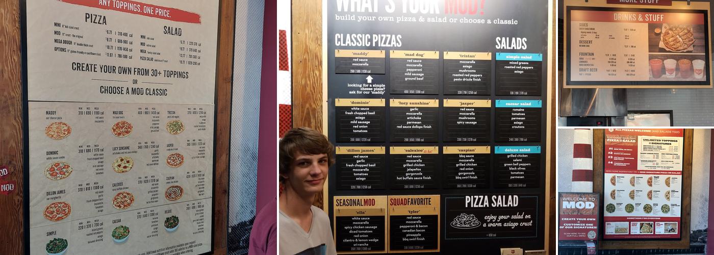 MOD Pizza Menu
