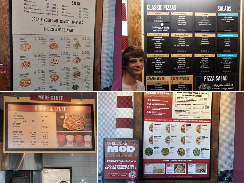 MOD Pizza Menu