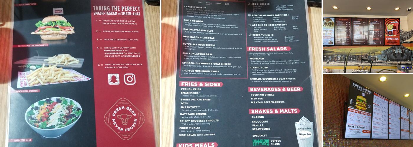 Smashburger Menu