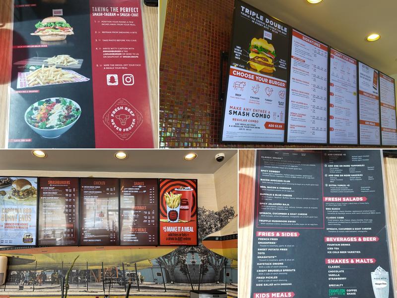 Smashburger Menu