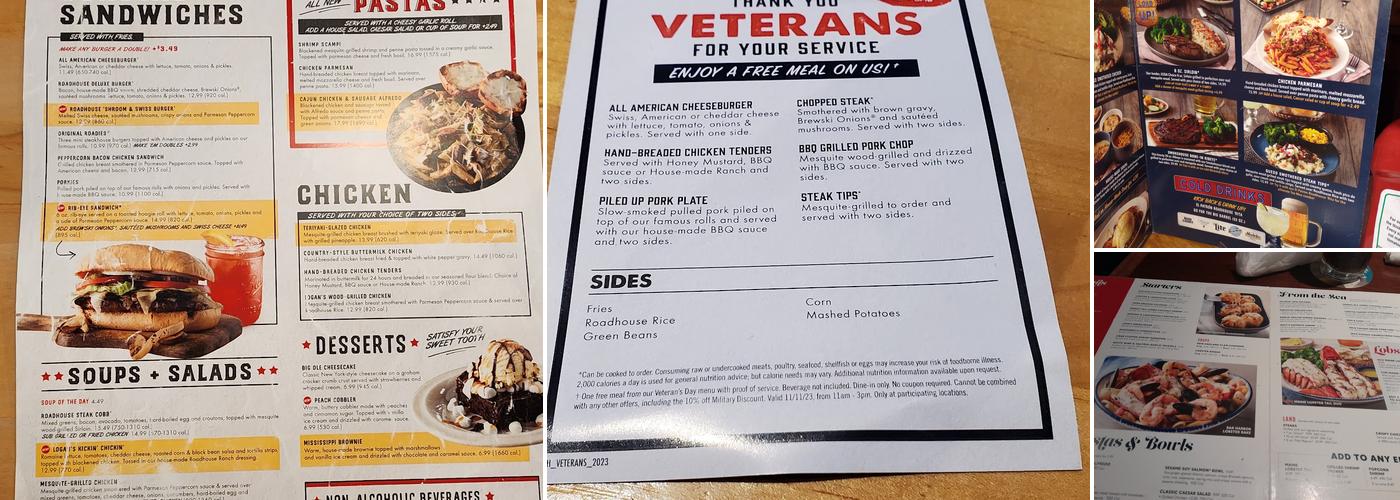 Logan's Roadhouse Menu