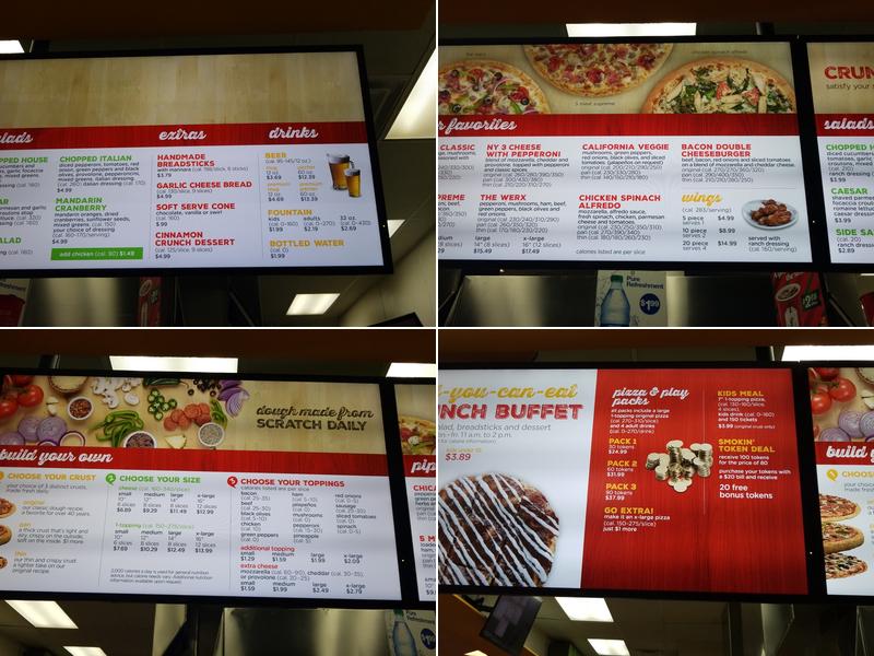 Peter Piper Pizza Menu