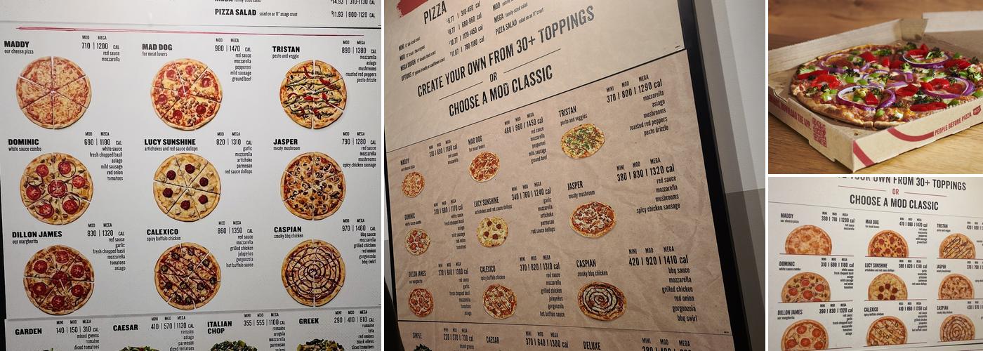MOD Pizza Menu