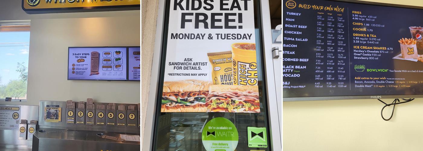 Which Wich Superior Sandwiches Menu