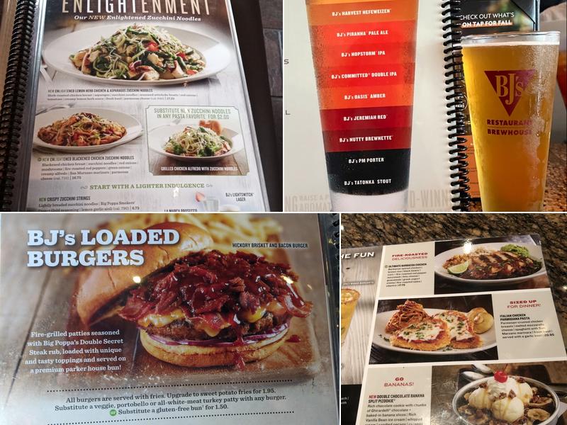 BJ's Restaurant & Brewhouse Menu