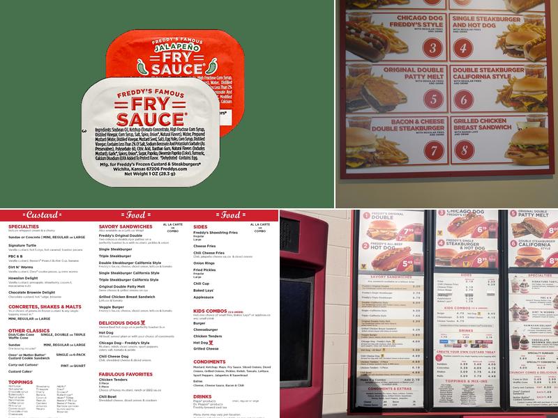 Freddy's Frozen Custard & Steakburgers Menu