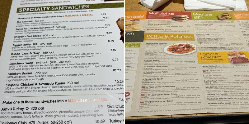 Jason's Deli Menu