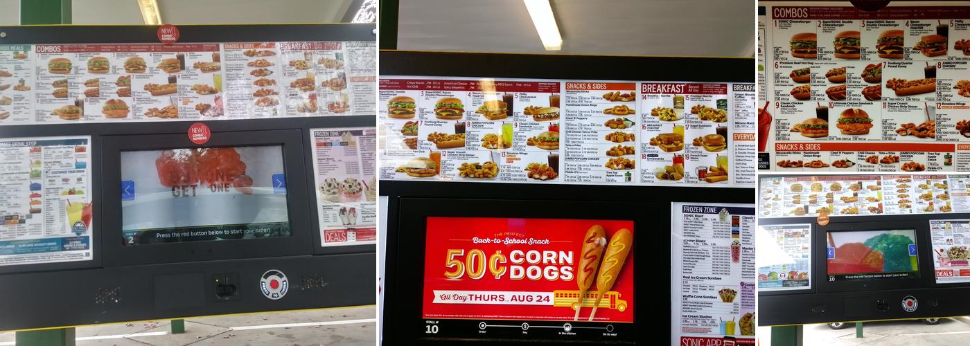Sonic Drive-In Menu