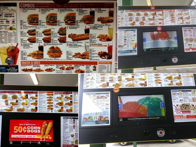 Sonic Drive-In Menu