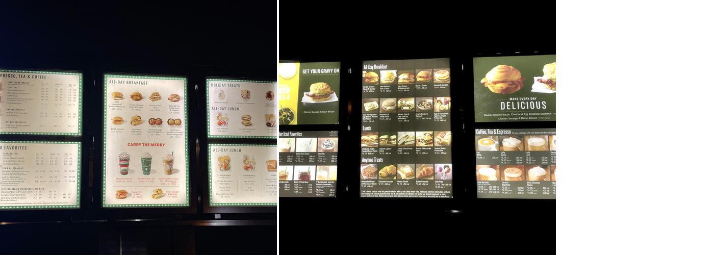 Starbucks Menu