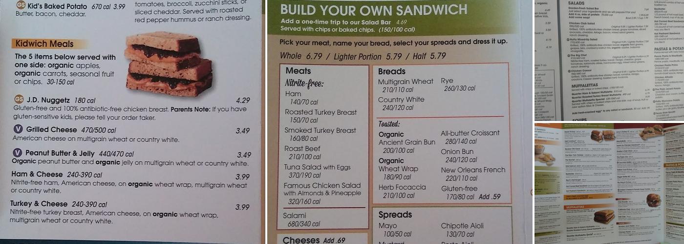 Jason's Deli Menu
