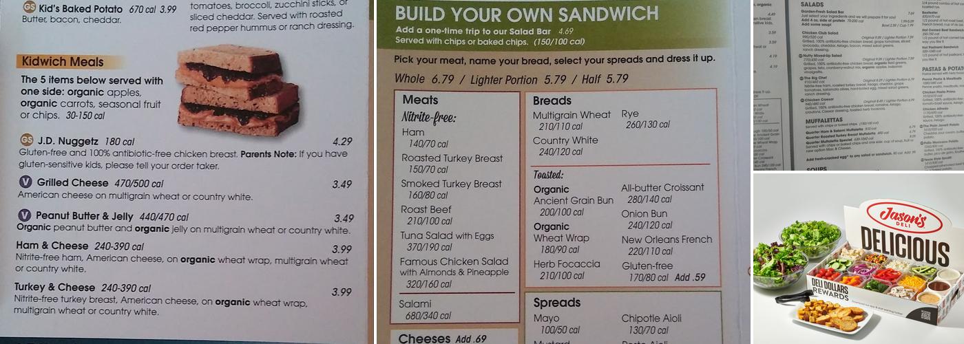 Jason's Deli Menu