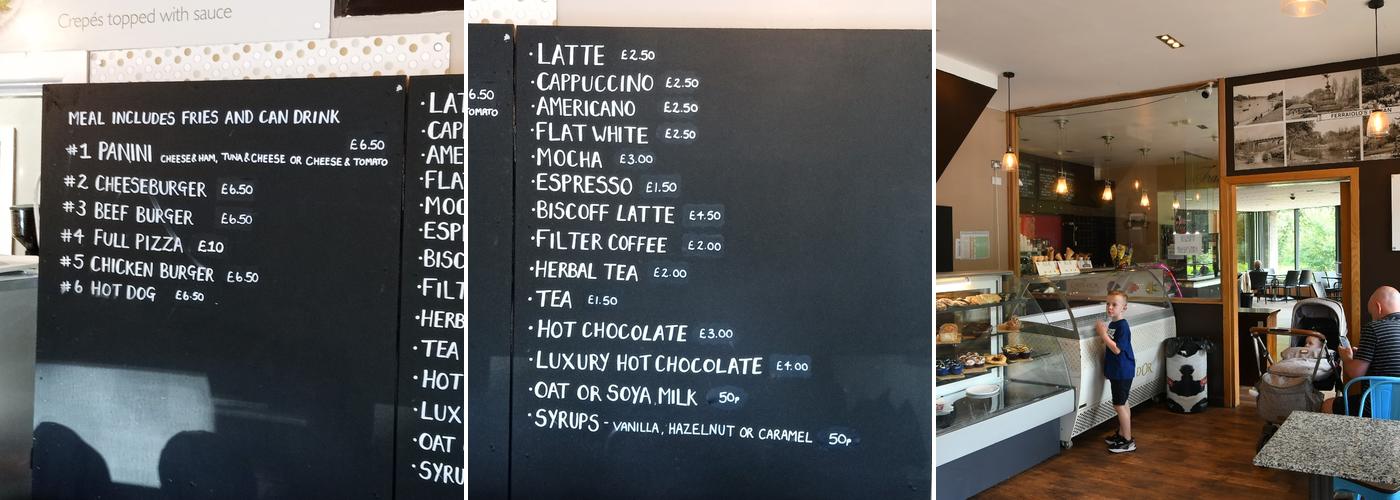 Oasis in the Park Menu