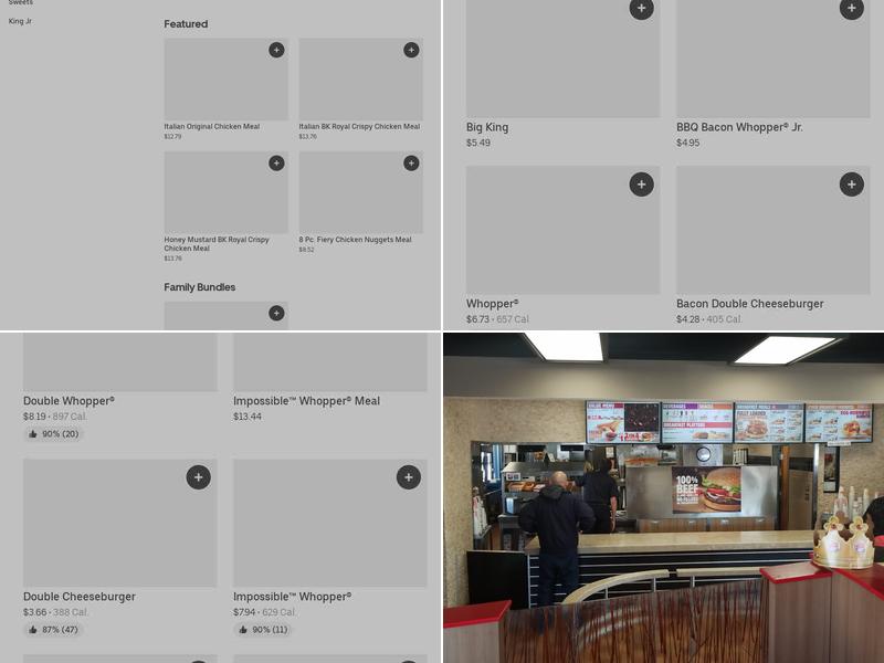 Burger King Menu