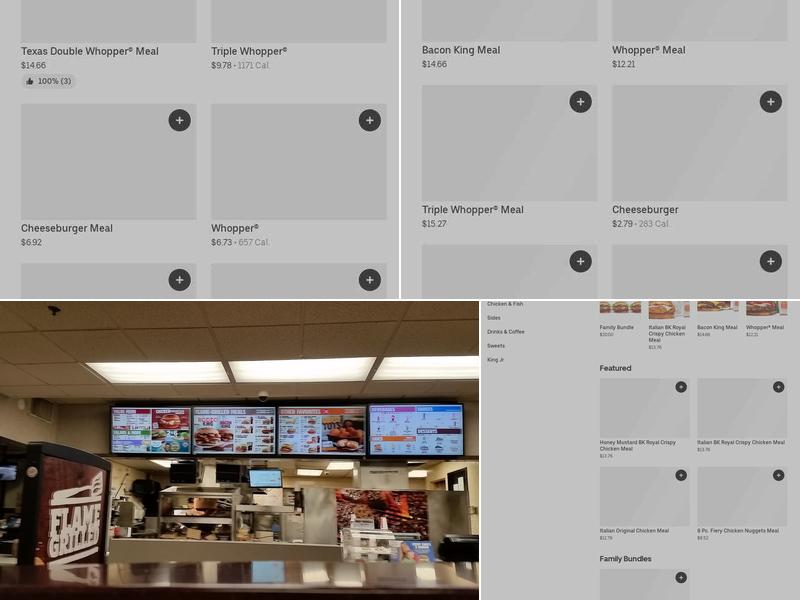 Burger King Menu