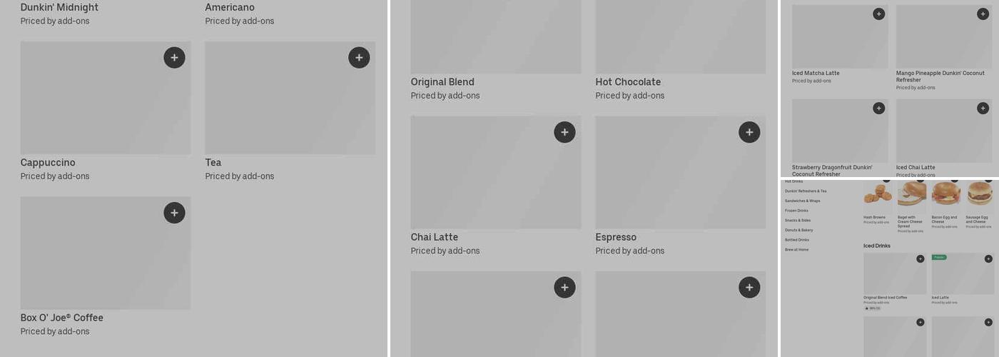 Dunkin' Menu