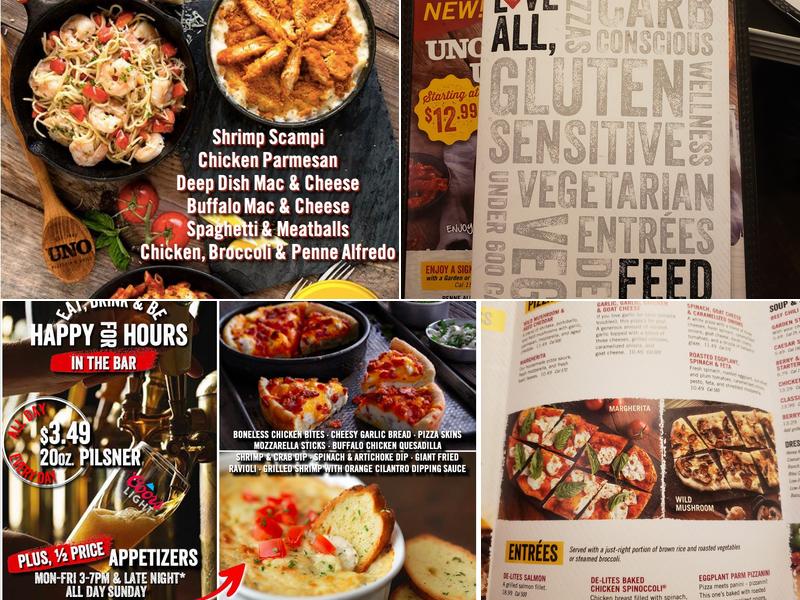 Uno Pizzeria & Grill Menu