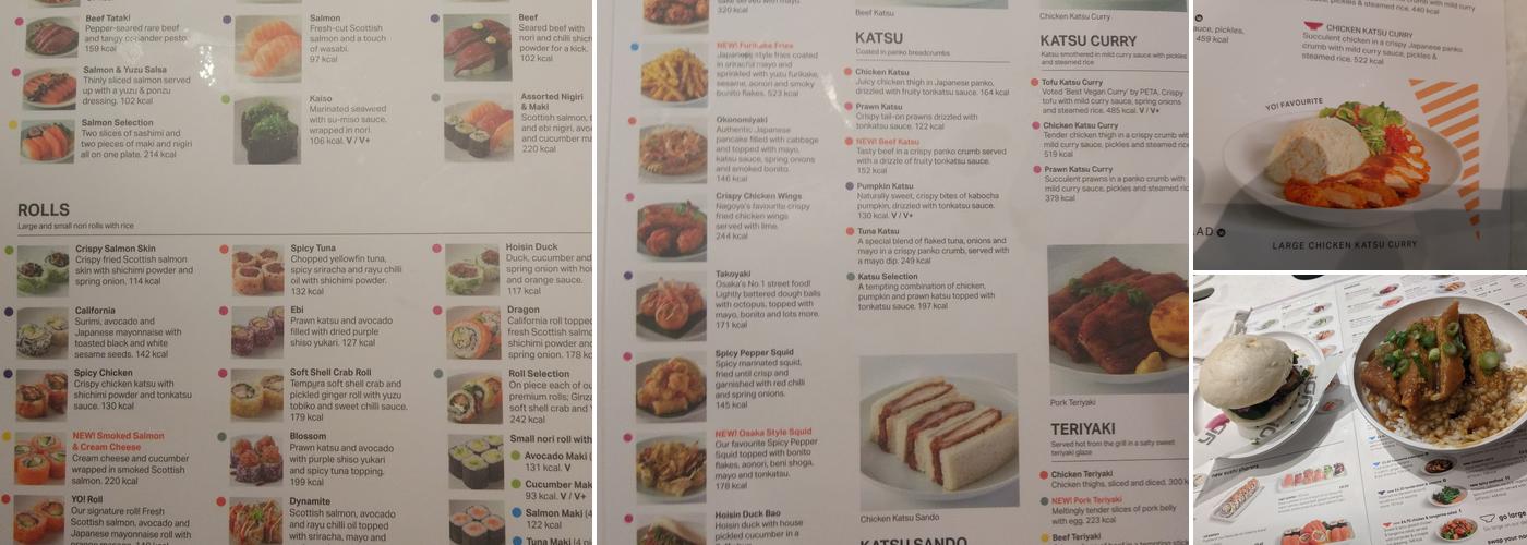 YO! Liverpool ONE Menu