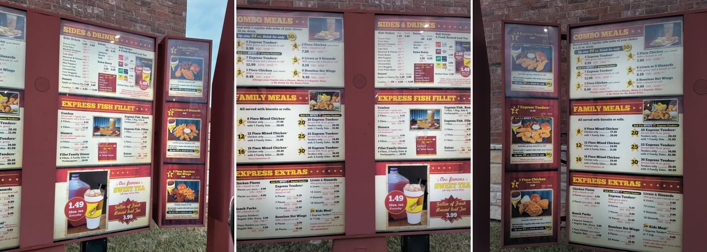 Chicken Express Menu