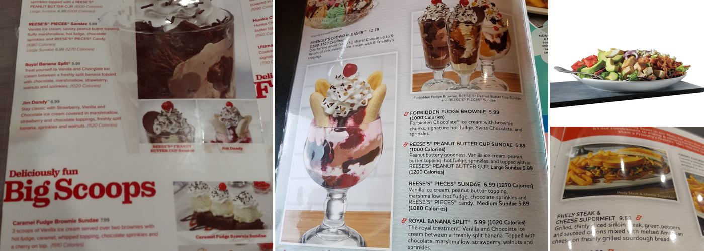 Friendly's Menu