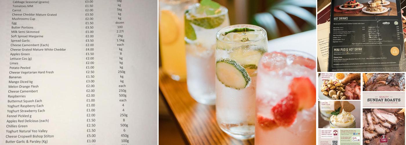 Toby Carvery Stoneycroft Menu