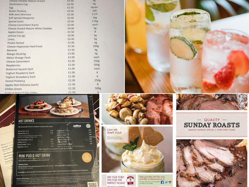 Toby Carvery Stoneycroft Menu