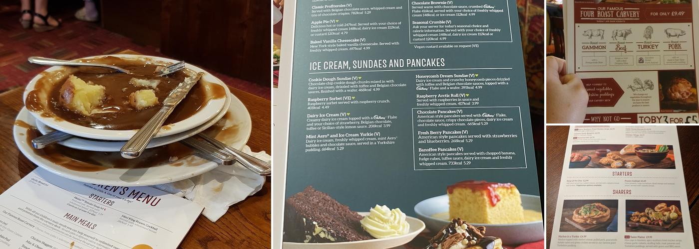 Toby Carvery Aigburth Menu