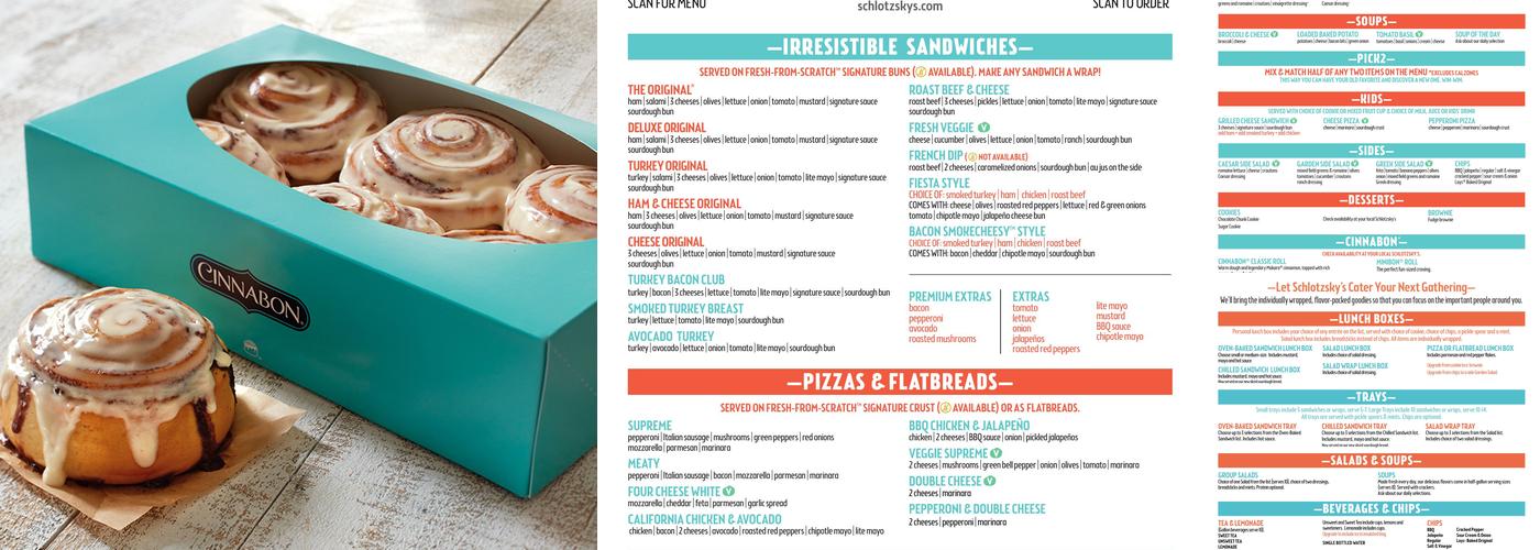 Schlotzsky's Menu