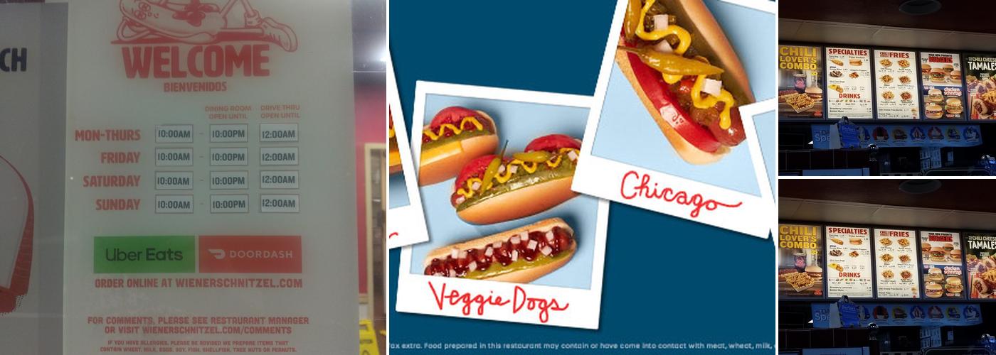 Wienerschnitzel Menu