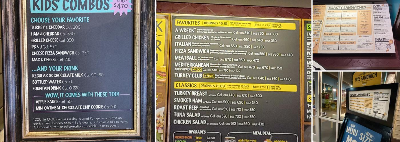 Potbelly Menu