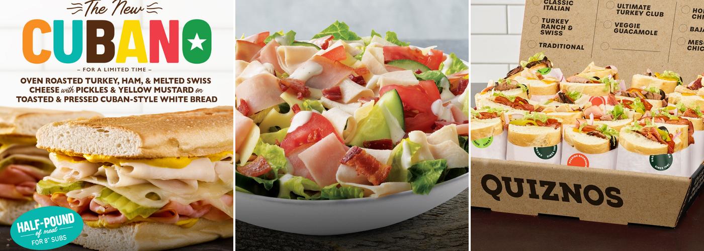 Quiznos Menu