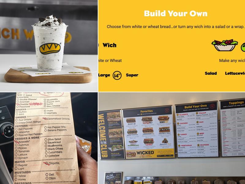 Which Wich Menu
