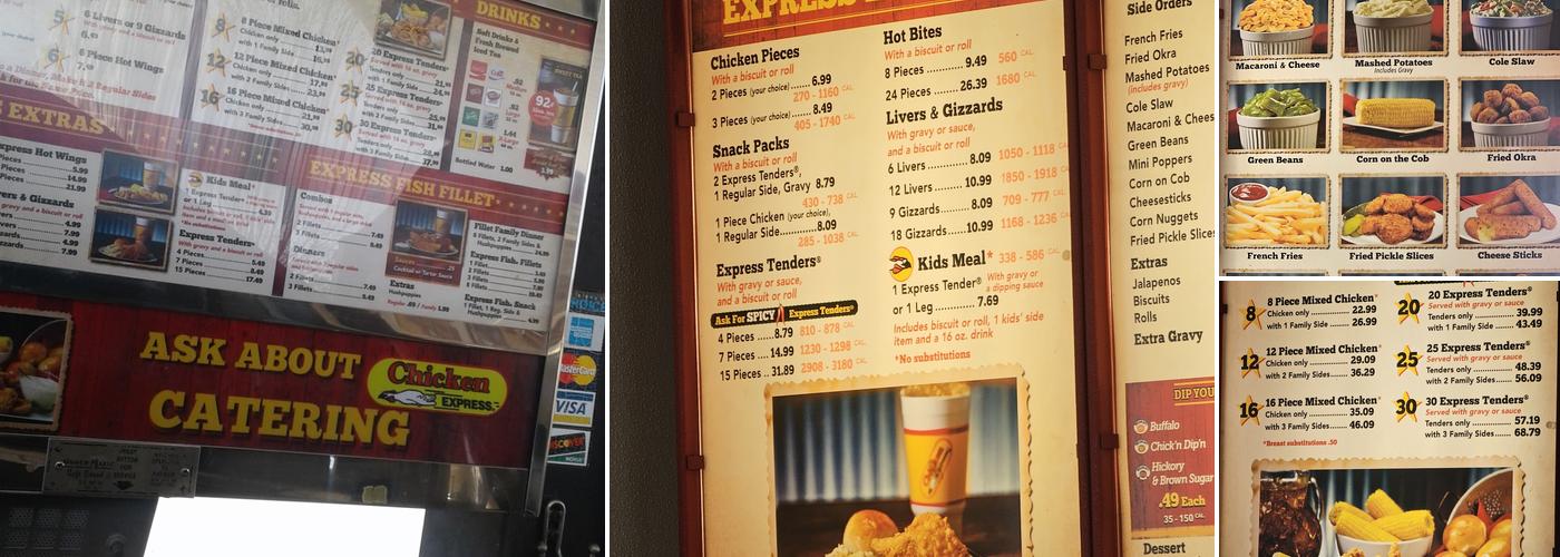Chicken Express Menu