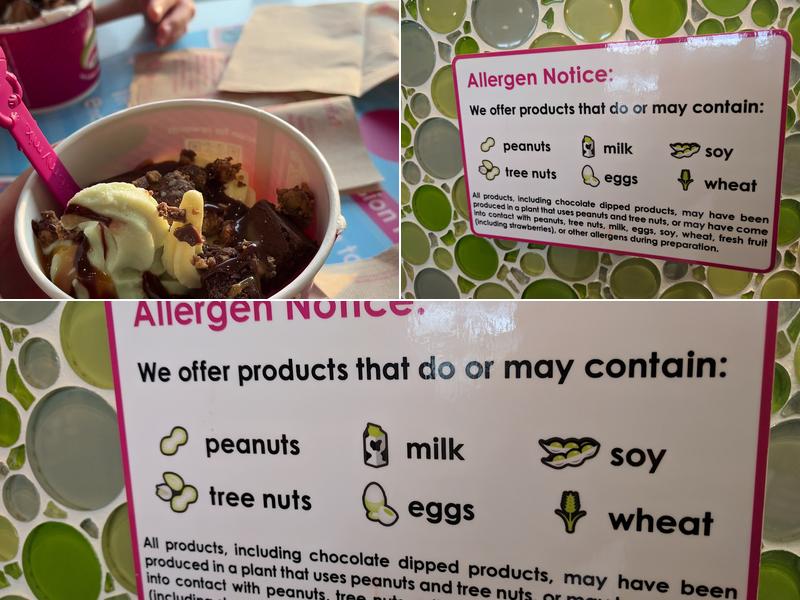 Menchie's Frozen Yogurt Menu