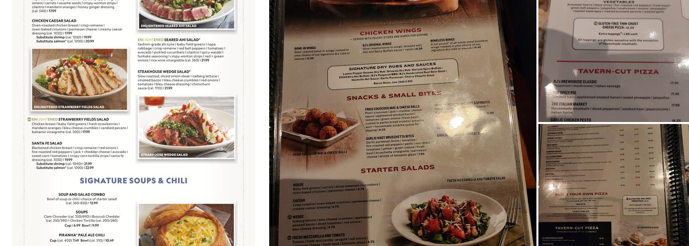 BJ's Restaurant & Brewhouse Menu