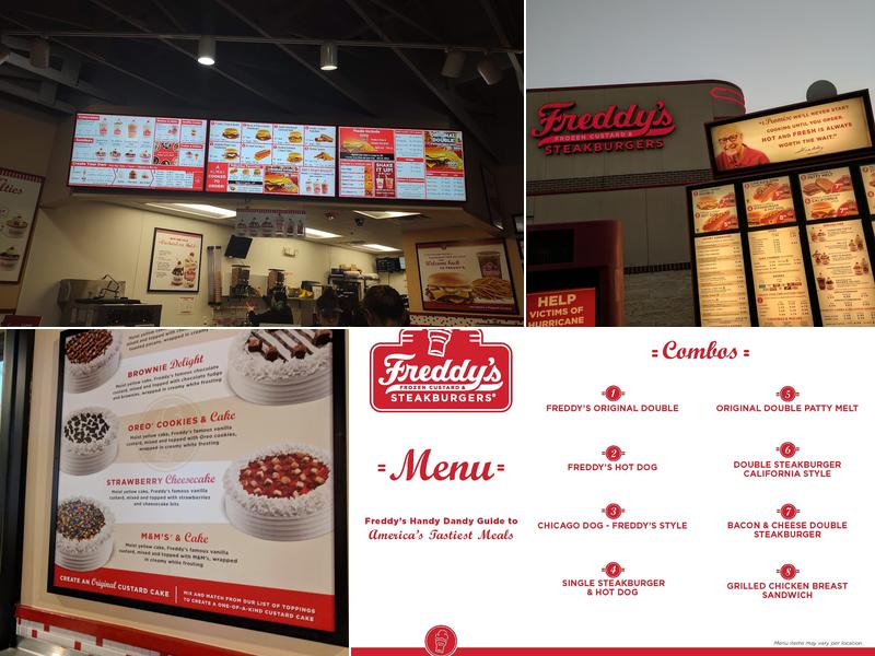Freddy's Frozen Custard & Steakburgers Menu