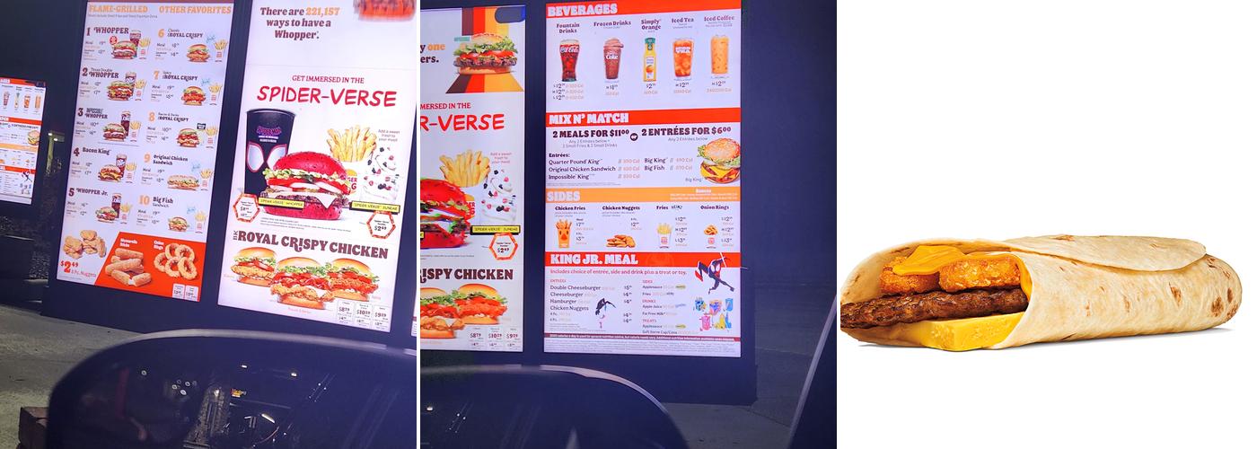 Burger King Menu